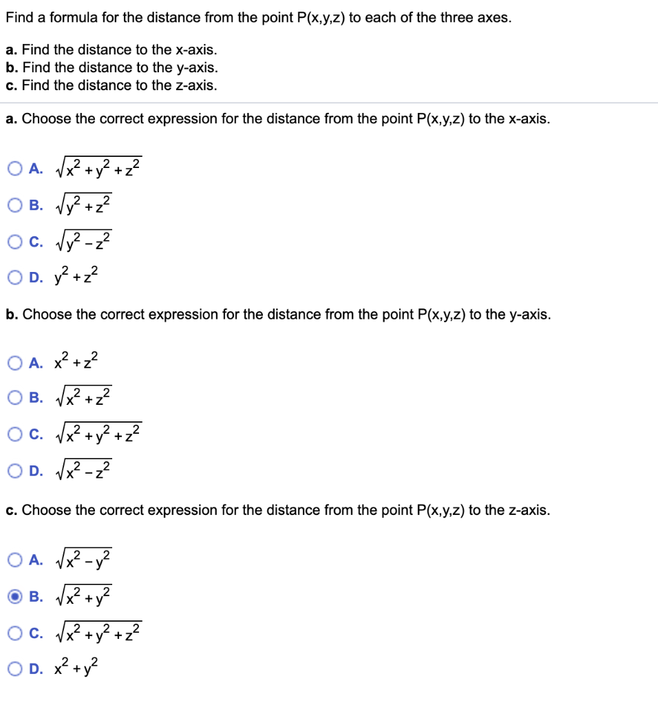find the distance of point p 134 from x axis is