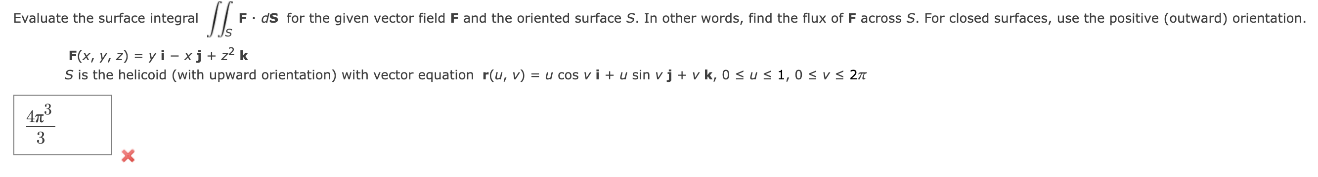 Solved F X Y Z Yi−xj Z2k S Is The Helicoid With Upward