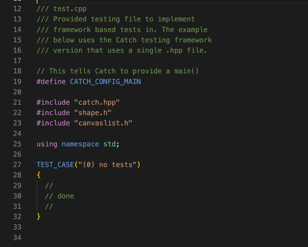 Write a c++ program of shape list, What you need to | Chegg.com