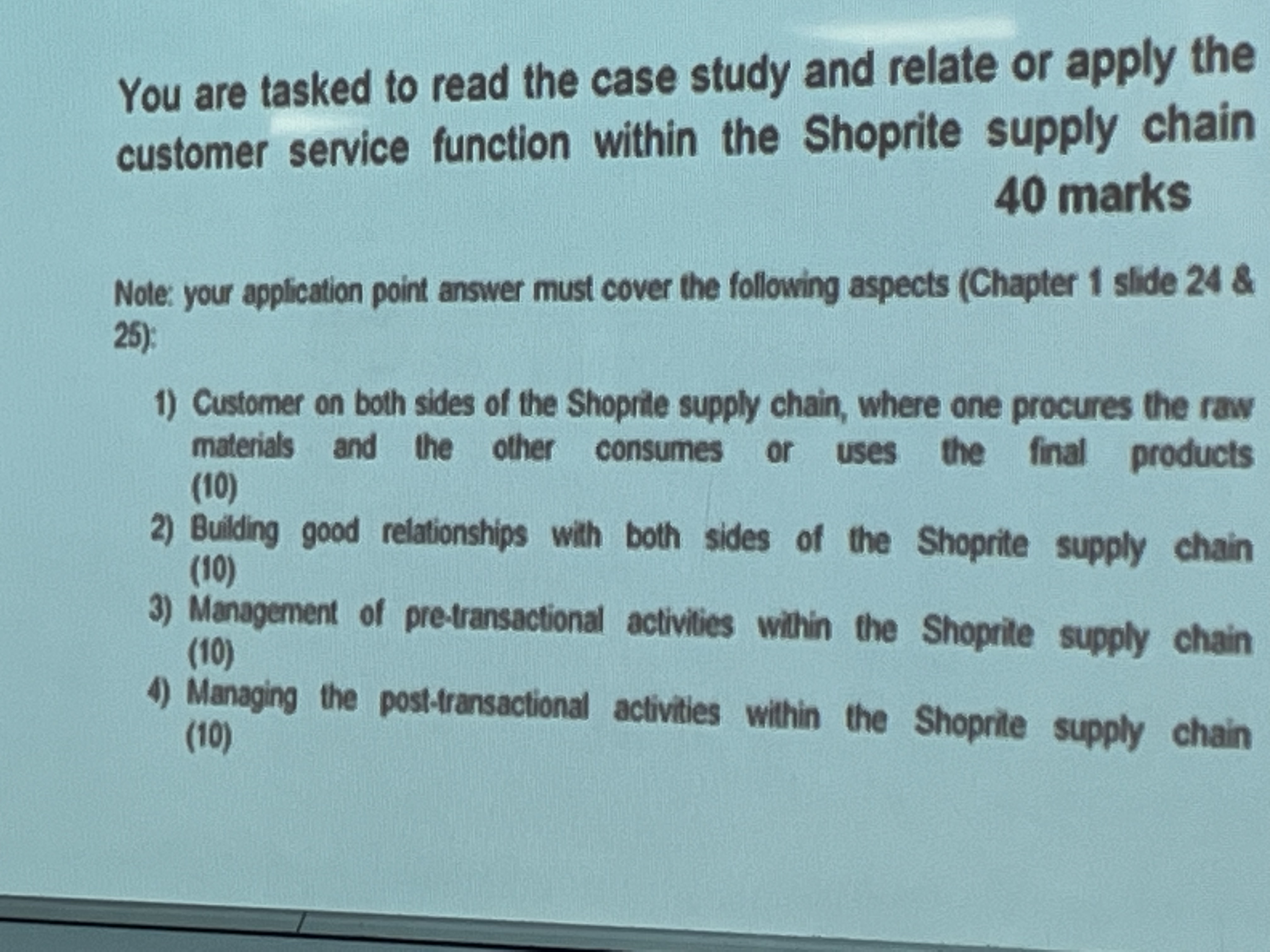 Solved ICE1 Shoprite Case StudyShoprite Is A Household Chegg