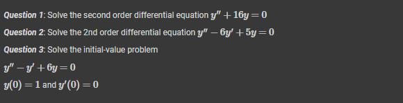 Solved #Python #Solve Second Order Differential Equations In | Chegg.com