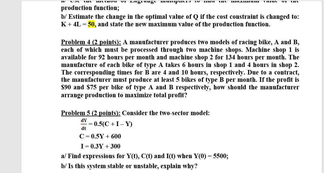 Solved Problem 1 (2 points): A project requires an initial | Chegg.com