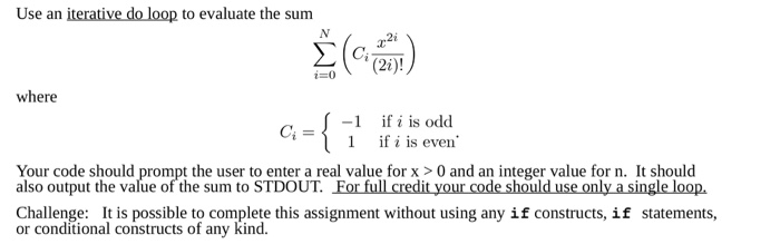 Solved Use an iterative do loop to evaluate the sum (0) | Chegg.com