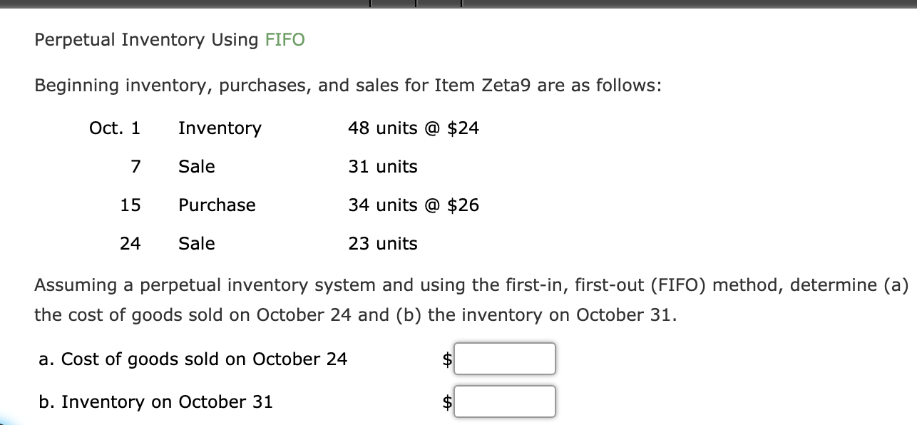 Solved Periodic Inventory Using Fifo Lifo And Weighted 9543