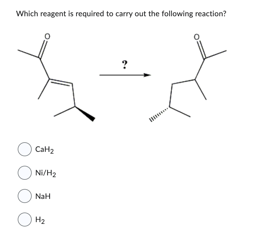 Solved Which reagent is required to carry out the following | Chegg.com
