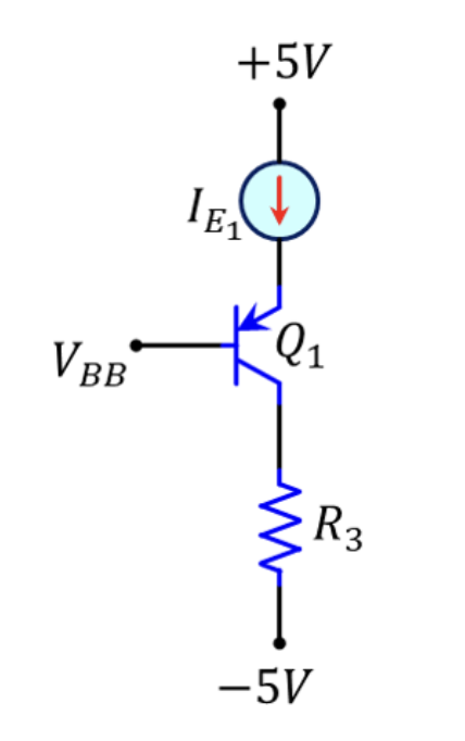 Solved In the following circuit VBB = 0.7 V, and IE1=2.0 | Chegg.com