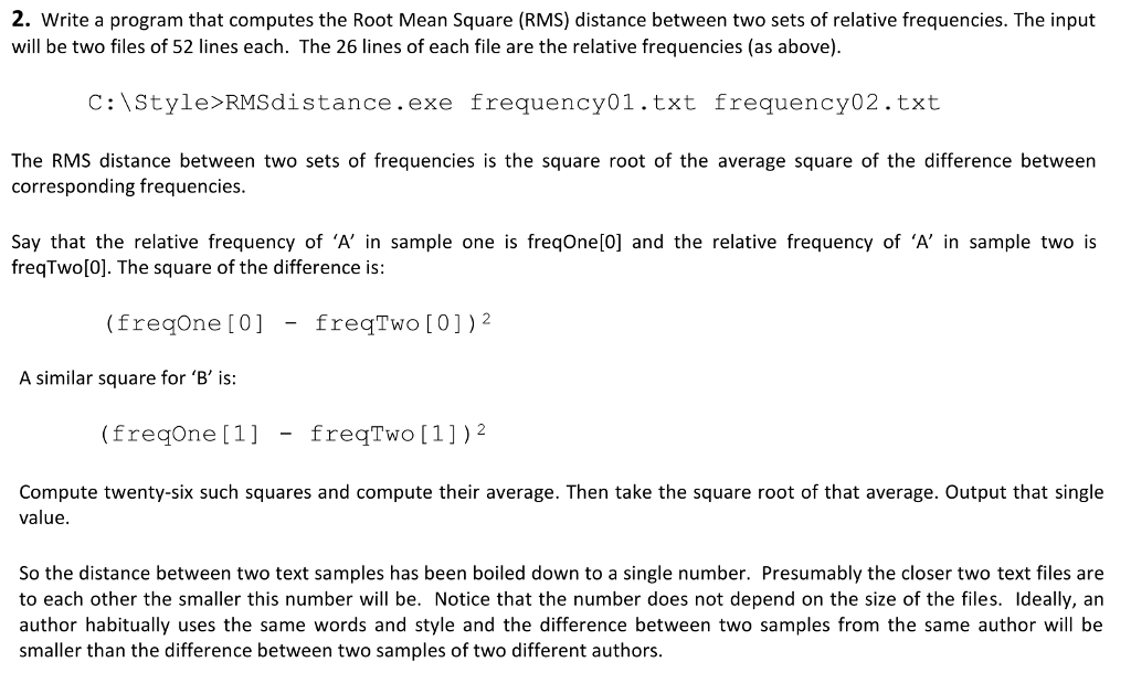 Solved 1. Write a program that reads in a text file | Chegg.com