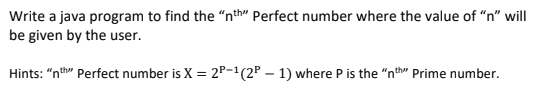Solved Write a java program to find the “nth