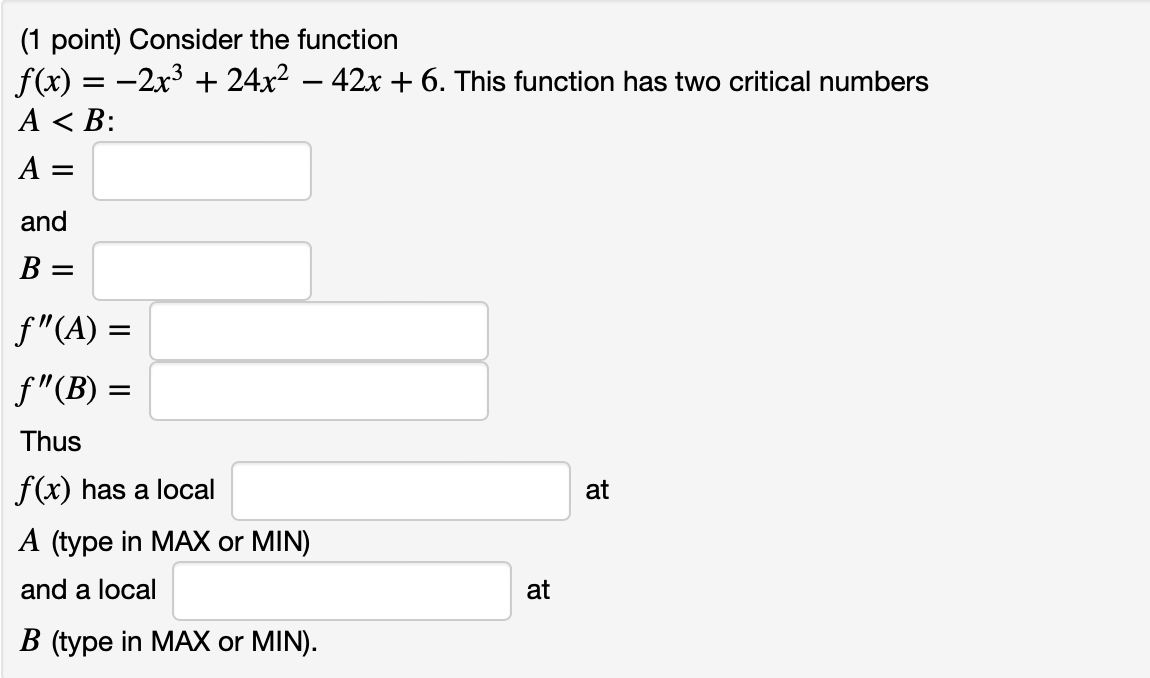 (1 ﻿point) ﻿Consider the | Chegg.com