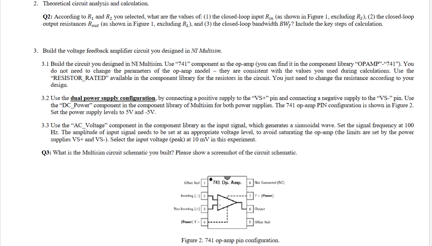 Solved Using the LM741 operational amplifier to build a | Chegg.com