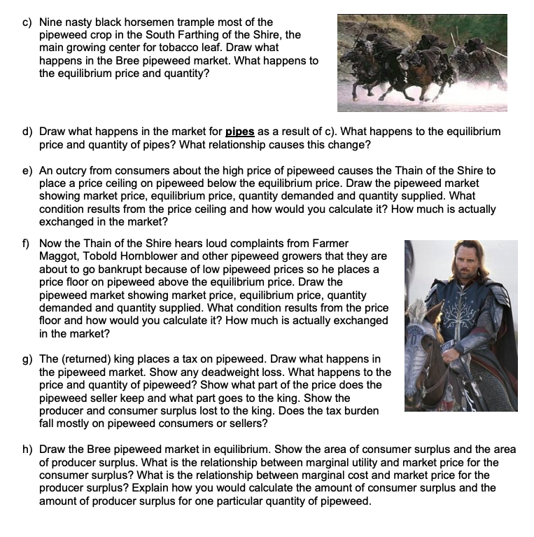 Solved Section 3 The town of Bree is the center for pipeweed