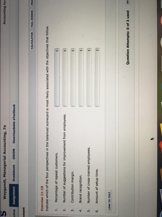 Solved Weygandt, Managerial Accounting, 7e Accounting For&hellip;
