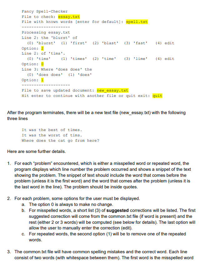 Solved Part 1: Text Processing [10 marks] You will create a | Chegg.com