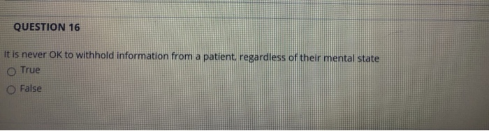 Solved QUESTION 11 Sharing information about a patient to | Chegg.com