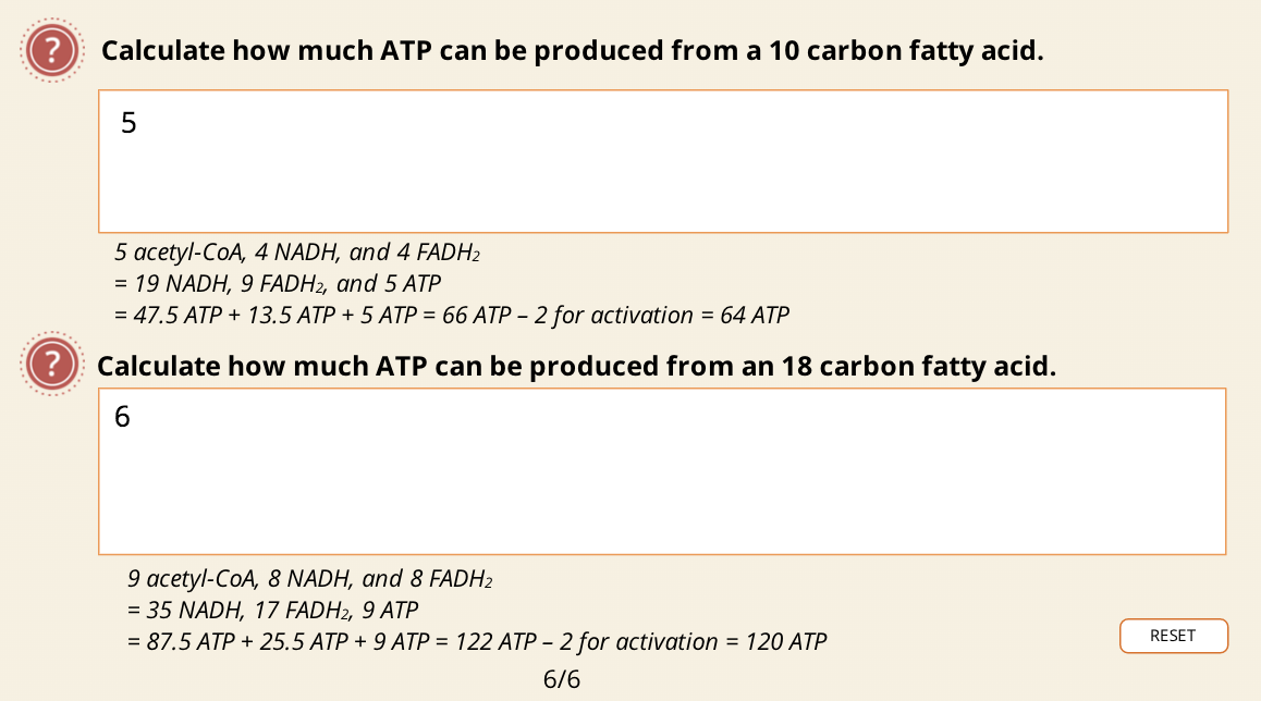 Solved ? Calculate how much ATP can be produced from a 10