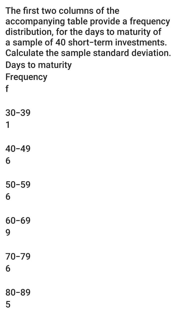 Solved The first two columns of the accompanying table | Chegg.com