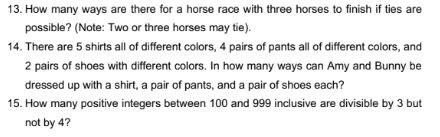 Solved Discrete Mathematics! Solve The Following Problems On | Chegg.com