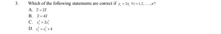 Solved 3. Which of the following statements are correct if | Chegg.com