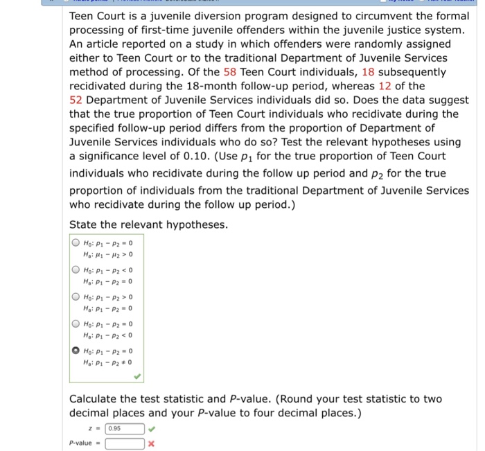 Solved Teen Court is a juvenile diversion program designed