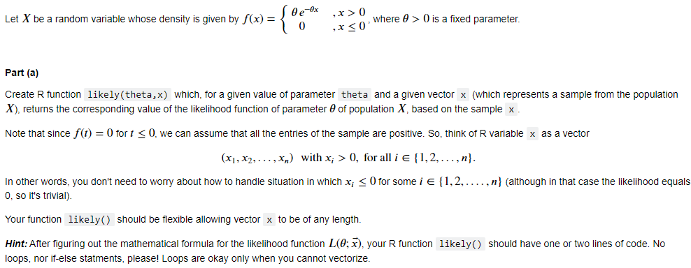 Solved Let X be a random variable whose density is given by | Chegg.com