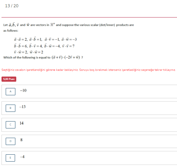 Solved 13 Let A B V And W Are Vectors In R And Supp Chegg Com