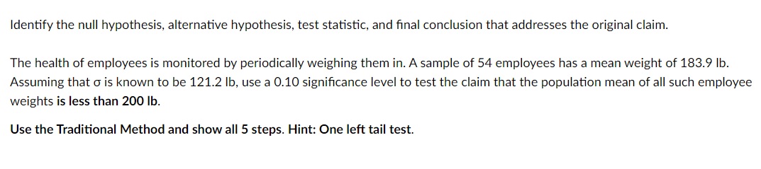 how to find null and alternative hypothesis on statcrunch