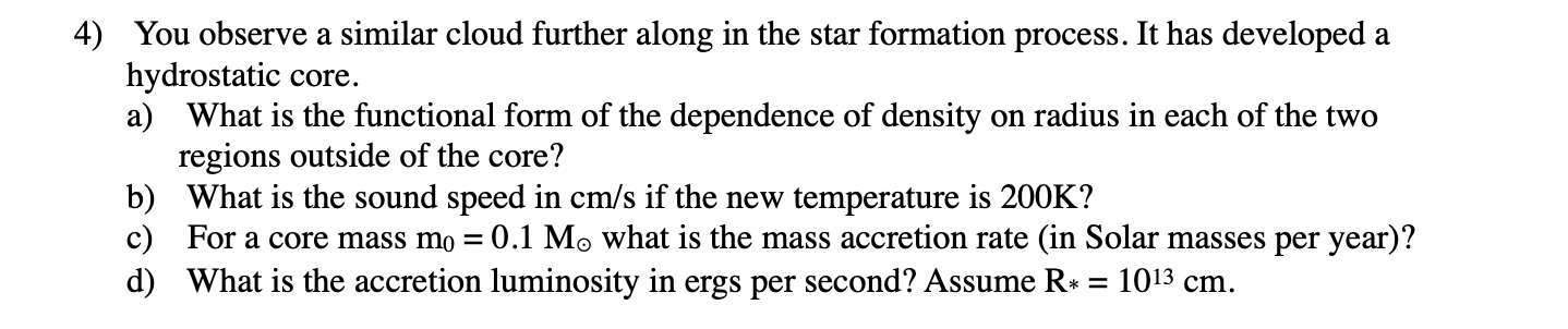 Solved This is for my astrophysics class, please show all | Chegg.com