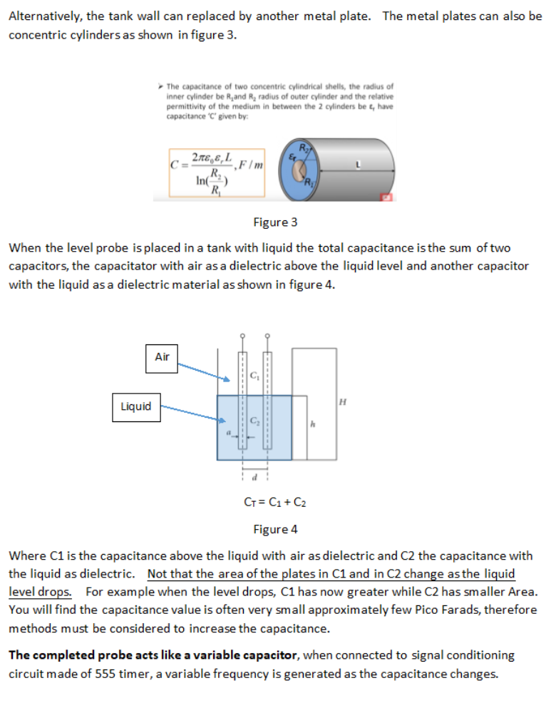 A Schematic Of The Circuit Diagram For The Capacitive Sensor Download Scientific Diagram