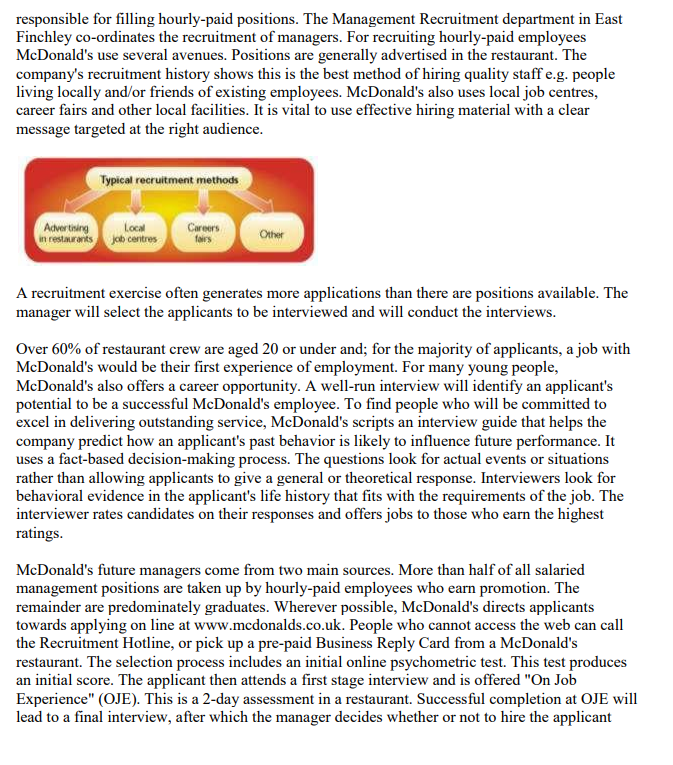 Solved Recruiting, selecting, and training for success A | Chegg.com