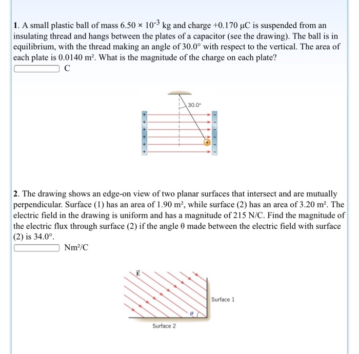 Solved A small plastic ball of mass 6.50 * 10^kg and charge