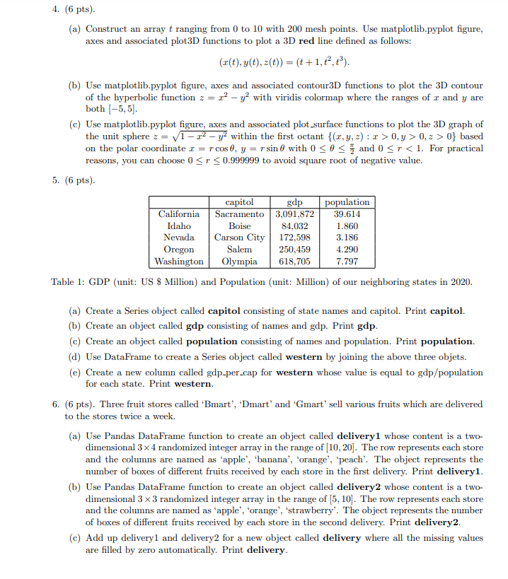 Solved Please solve this question by using python code | Chegg.com