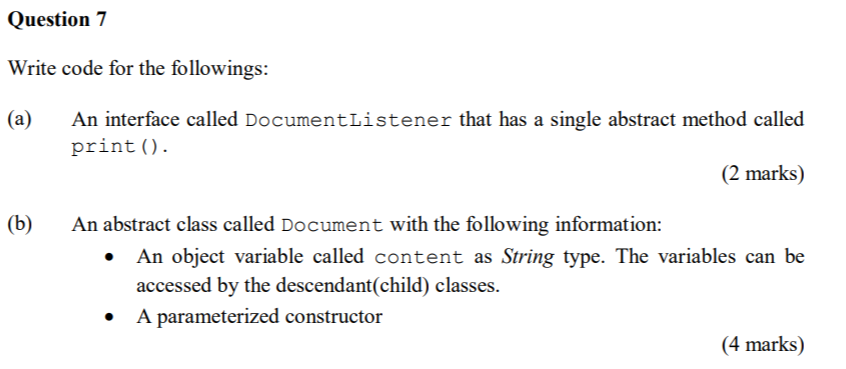 Solved Question 7 Write code for the followings: (a) An | Chegg.com