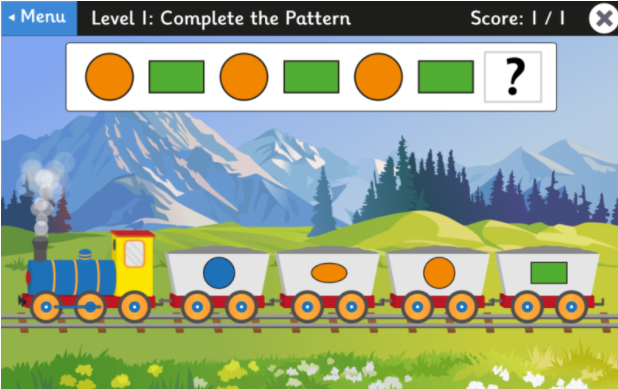 guess the shape pattern game python tkinter | Chegg.com