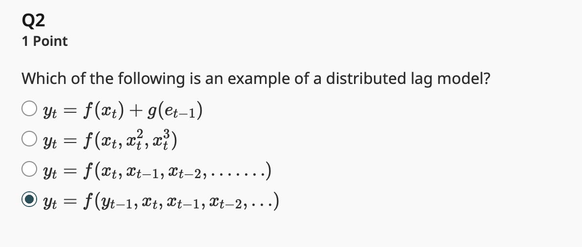 Solved Q21 ﻿PointWhich of the following is an example of a | Chegg.com