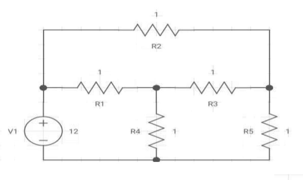 Solved in R2 i R1 R3 V1 12 R4 R5 | Chegg.com