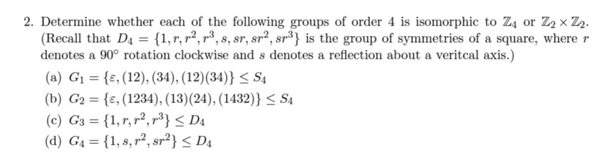 Solved 2, Determine whether each of the following groups of | Chegg.com