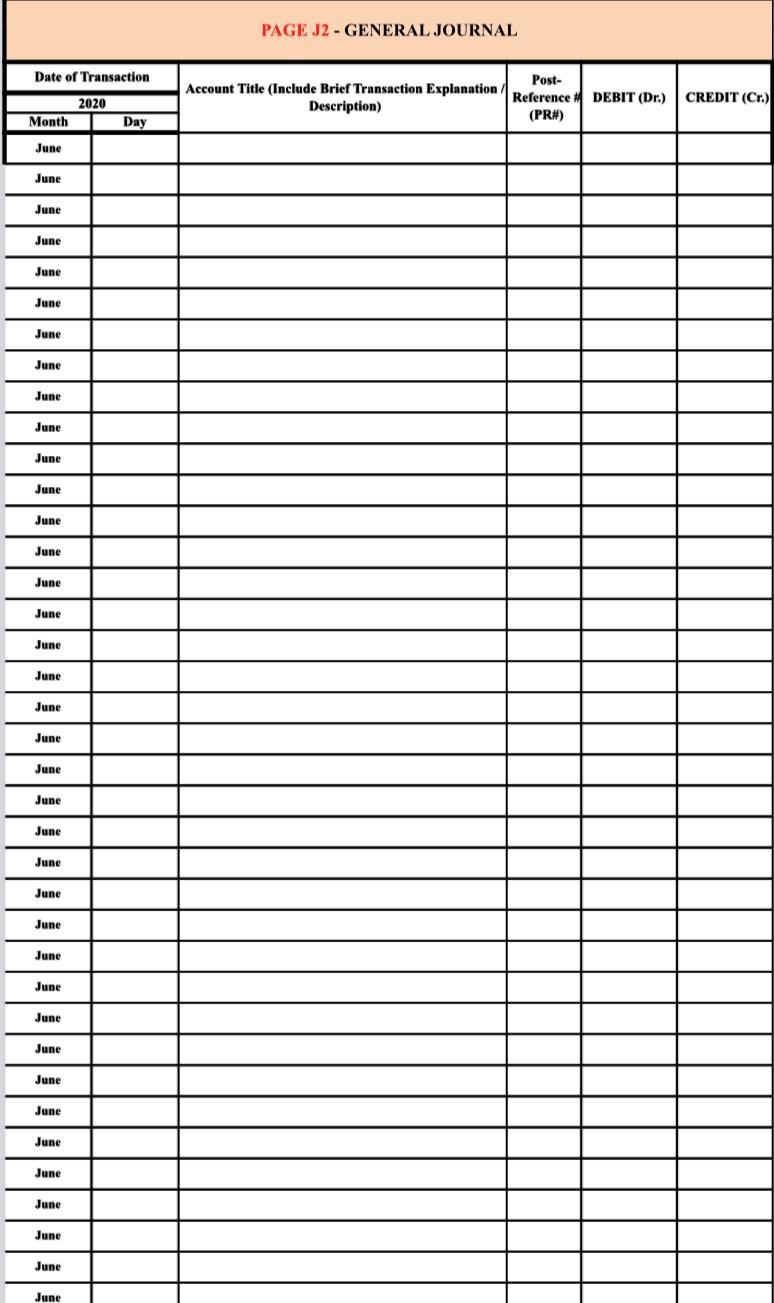 Solved Please complete the general journal chart. (You have | Chegg.com
