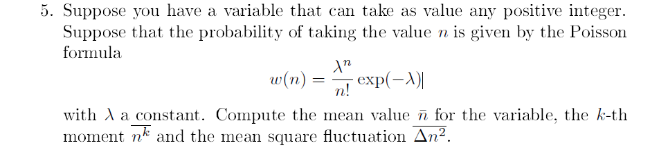 Solved 5. Suppose you have a variable that can take as value | Chegg.com