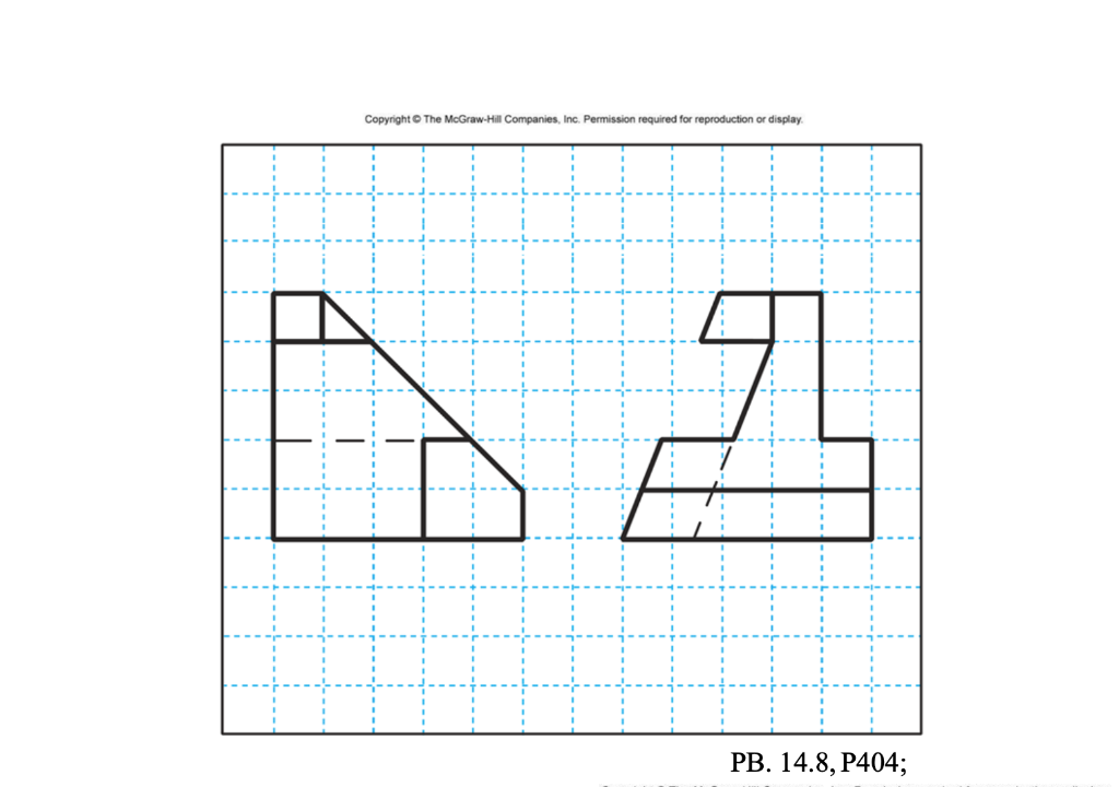 Solved Given these 2 views, please draw the auxiliary view | Chegg.com