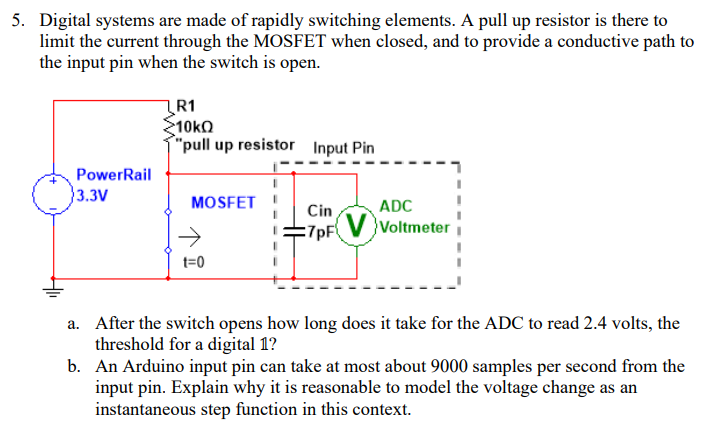 Solved 5. Digital systems are made of rapidly switching