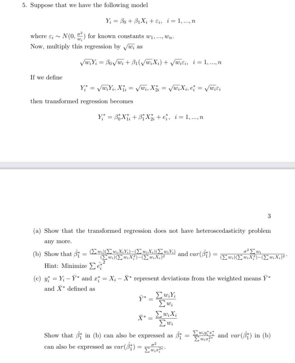 Solved Suppose That We Have The Following | Chegg.com