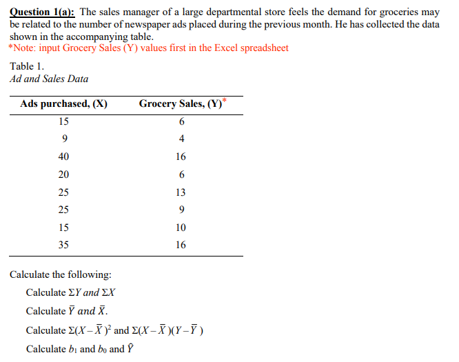 Solved Question 1(a): The sales manager of a large | Chegg.com