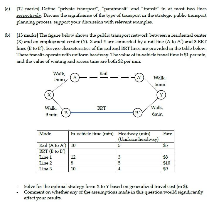 (a) [12 marks] Define 