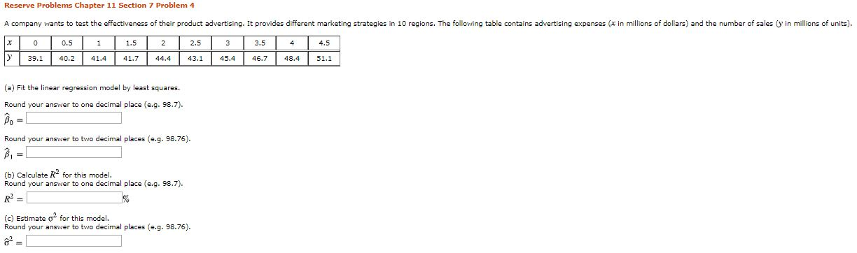 Solved Reserve Problems Chapter 11 Section 7 Problem 4 A | Chegg.com