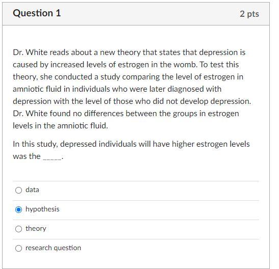 research study 1.2 dr white