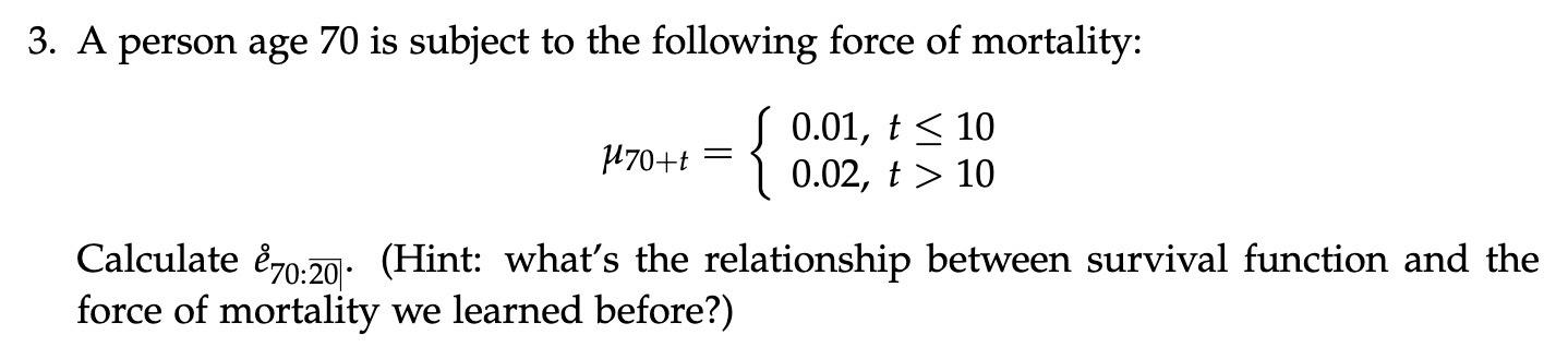 Solved 3. A Person Age 70 Is Subject To The Following Force | Chegg.com