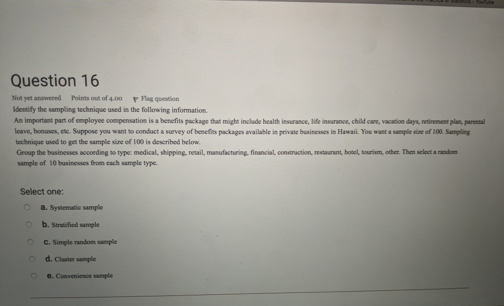 Solved Question 16 Not yet answered Points out of 4.00 P | Chegg.com