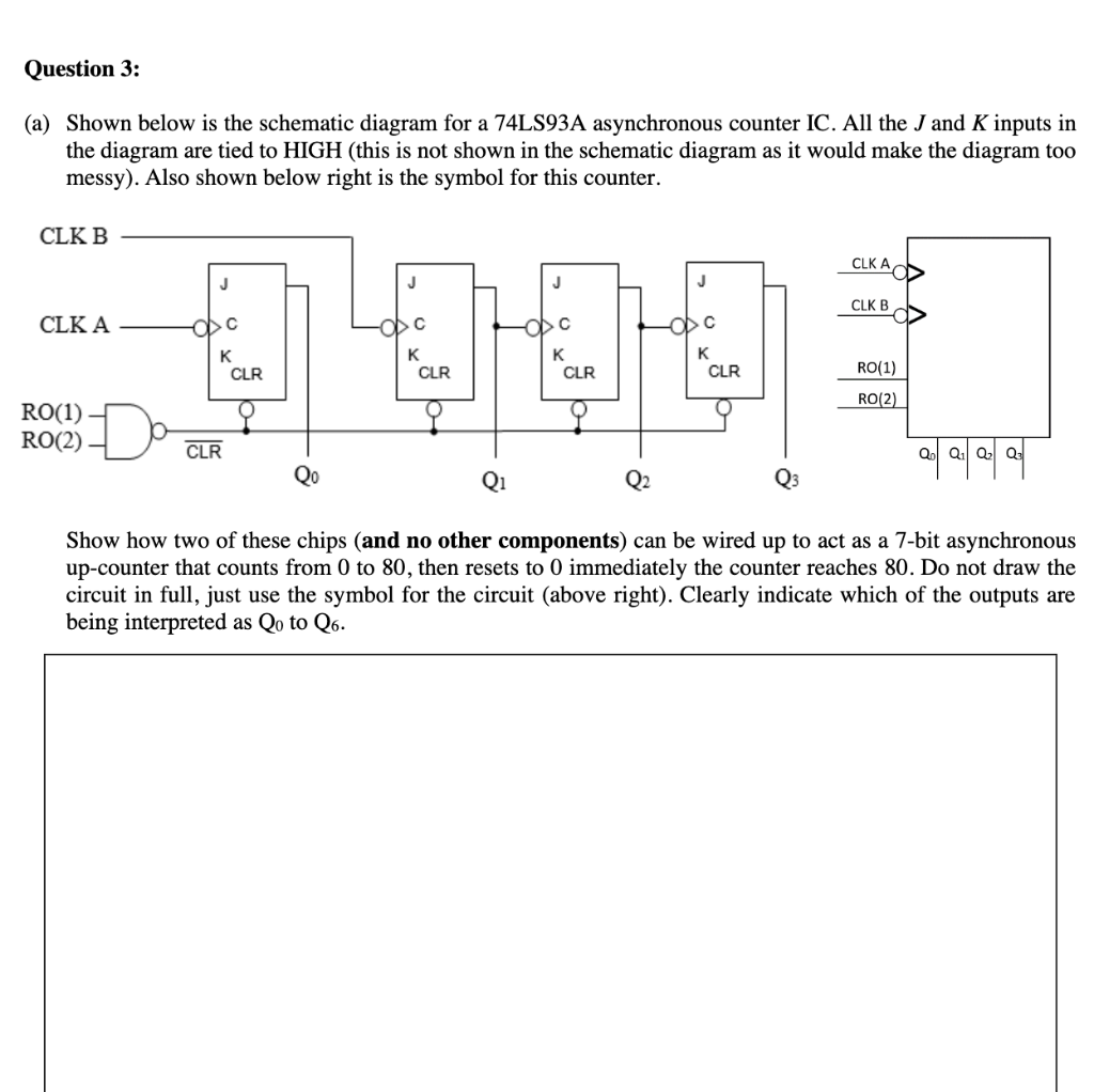 Solved Question 3: (a) Shown below is the schematic diagram | Chegg.com