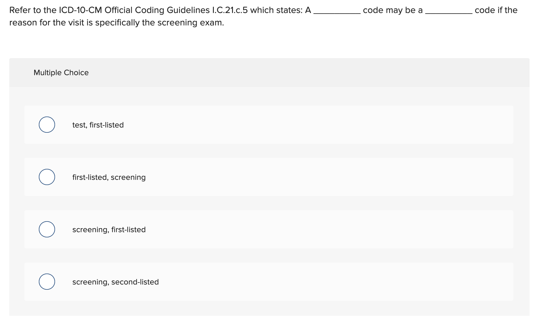 icd 10 coding guidelines questions and answers