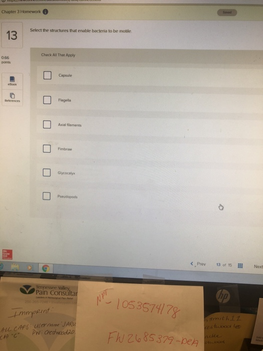 Solved Chapter 3 Homework Saved Select the structures that | Chegg.com